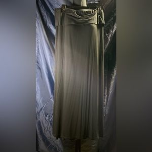 NWT Calvin Klein Modern Essentials Black Strapless Dress/Maxi Skirt Plus Size 0X